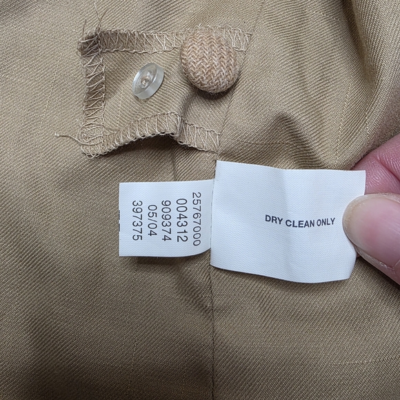 GAP Women's Tan Wool Jacket with Bow Accents - Picture 6 of 10